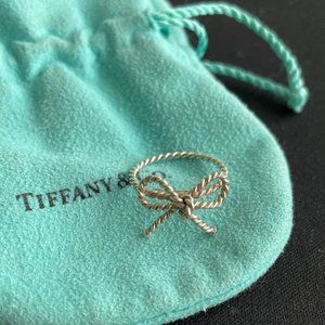 Authentic Tiffany twist bow ring